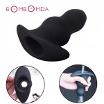 SM Erotic Toys For Men Hollow Silicone Anal Plug Anus Peep Woman Prostate Massage Butt Plug Enema Anal Beads Sex Toys for Gay oa