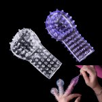 2PCS Sex Finger Sleeve Vibrator Clitoral Stimulator Flirting Vagina Dildo Female Masturbation Sex Toys For Adult Erotic Toys