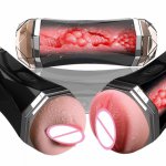 Masturbation Cup Realistic Vagina Sex Machine Sex Toy for Men Deep Throat Oral Sex Powerful Vibrator Sex Toys For Men
