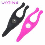 VATINE Clitoris Clip Stimulator Female Masturbator G-spot Rabbit Clamps Vibrator Sex Toys for Women Adult Games Nipple Massager