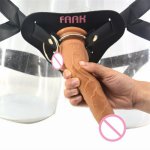 Faak, FAAK New Realistic Soft Silicone Huge Dildo, Suction Cup Strapon Artificial Penis Dick Masturbator Gode Adult Sex Toys For Woman