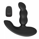 2021 New 11 Frequency Silicone Plug Vibrator Dual Motors Prostate Massager Remote Control Stimulator Adult Sex Toy for Men