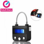 Adult Diary Electronic Bondage Lock, BDSM Fetish Handcuffs Mouth Gag Chastity Timing Switch Adult Games Sex Toys for Couples