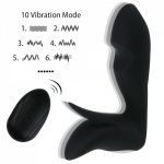 10 Modes Adult Products Charging Remote Control Prostate Massager Vibrator Dildo for Men Women Sex Toys
