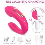 Wireless Remote Control U-Shape Vibrator Panty Massager Wand USB Rechargeable juguetes sexual para mujer игрушки секс вибратор