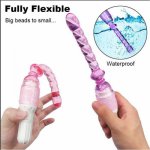 US NEW Jelly Vibrator Stick Long Anal Butt Plug Beads G-Spot Silicone Massager Adults Sex Shop Sex Toys for Couples dropshipping