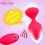 Man Nuo Vaginal Balls Wireless Remote Control Vibrating Egg Sex Toy for Women Vagina Tighten Massage Exercise Female Kegel Ball