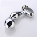 Metal Stainless Steel Anal Sex Toy For Male,Beads Anal Massager Erotic Products,Men Anal Plug Massage Prostate Stimulation Toys