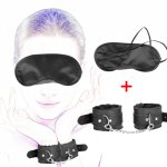 Adult Games BDSM Bondage Set Toys With Handcuffs For Sex Blindfold Eye Mask Erotic Toys For Women Sex Toys for Adult Sex Shop