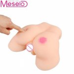 Meselo Rose Tattoo Real pussy Silicone Male Masturbator Lifelike Realistic Vagina&Big Ass Anal Sex Dolls Sex Toys for Men