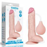Penis z wytryskiem dildo duże 25cm cielisty | 100% dyskrecji | bezpieczne zakupy