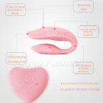 Wowyes, WOWYES Women U Shape Vibrate Jump Egg Wireless Remote Control Dildo G Spot Clit Stimulator Vibrator For Couple Sex Tools Female