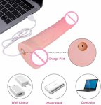 8 Inch Dildo Sex Toy USB Rechargeable Waterproof 360-Degree Rotating Penis Female Vibrator Sex Toys for Women Masturbate Erotic