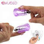 EXVOID G-spot Massager Finger Vibrator Silicone Sex Toys for Women Lesbian Clitoris Stimulator Bullet Vibrators for Woman