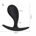 3pcs/Set Silicone Butt Plug Set Smooth Anal Balls Anchor Anal Plug Prostate Massager Anal Sex Toys Sex Products for Women Men