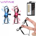 VATINE Medical Themed Toy Sex Toys for Women Nipple Clip Electro Breast Massager Electric Shock Nipple Clamps