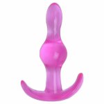 Anal Massager Anal Plug Beads G-spot Erotic Sex Toys Creative Comfortable Transparent Beads Butt Plug for Adult