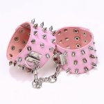 Sexy Adjustable Leather Rivet Handcuff Ankle Cuff Restraints Bondage Sex Toys Adult Slave Docile Games Exotic Riveting Handcuffs