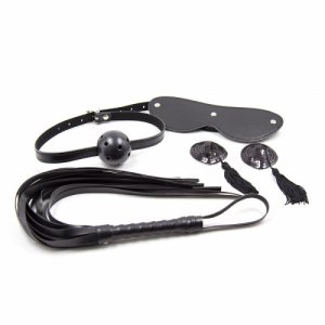 New set PU Leather bondage restraint mask whip Exotic Accessories Tool Slave Nipple Clamp oral Gag no vibrator sex toy
