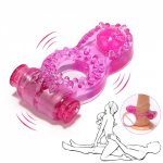 Vibrating Ring Delay Ejacualtion Sex Toys for Men SM Elastic Sex Shop Butterfly Penis Vibrator Ring Clitoris Stimulate