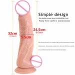 32*5.5cm Realistic Huge Dildo Big Black Penis Fake Big Dick Adult Masturbator Erotic Sex Toys For Women Suction Cup Large Dildos