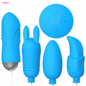 Leten Fully Automatic Wire Control Electromagnetic Pulse Thrusting Dual Vibrating Egg G Spot Anal Stimulator Sex Toys For Women