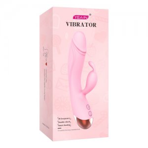 Sex toy clitoral stimulation vibrator female masturbation device av stick double vibration heating charging female massage dildo