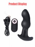 Remote Control Turn Bead Male Prostate Massage Vibrator Erotic Toys Anal Butt Plug Adult Anal Masturbator Sex Toys For Woman Men
