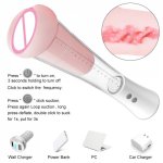 Penis Pump Sex Toys For Men Enlarger Male Masturbator Vacuum Pump For Penis Extender Enlargement USB Rechargeable Male