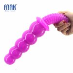 Faak, FAAK Big anal plug with handle screw beads butt plug anus massage balls anal sex toys adult game leasbian masturbate flirting 