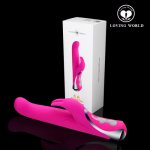 Love world vibrator Sex toys For woman Dual Motor USB Rechargeable Clitoral Massager Stick Electric Shock Rabbit Sex Product