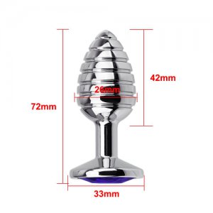 2021 Products Thread Anal Plug Anal Massager Metal Spiral Beads Stimulation  Sex Toys For Woman Men Stainless Steel Butt Plug