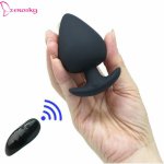 Remote Control Vibrating Anal Bead Butt Plug G spot Prostate Stimulator Massager Wearable Vibrating Anal Dildo
