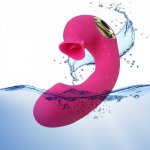 Ikoky, IKOKY Tongue Licking Vibrator Dildo Oral Sex Female Masturbator G-spot Massager Vagina Clitoris Stimulator Erotic Sex Toys