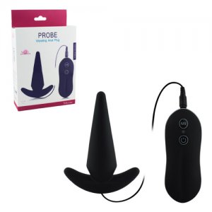 Toys 3 Colors Silicone 10 Mode Vibration Butt Plug Tail Strong Shock Anal Vibrator For Women Man Gay