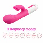 G Spot Dildo Rabbit Vibrator Dual Vibration Silicone Waterproof Female Vagina Clitoris Massager Sex Toys For Woman