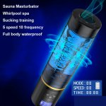 Rotation Sucking Water SPA Masturbation Cup for Men Vacuum Pressure Penis Pump Extension Enlargement Male Masturbator Sex Toys