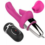 LUOGE Clitoris Suck Vibrator With 10 Vibrating Dildo for G spot and Auto Suction Sex toys For Women Sucker Pussy pump Oral Sex