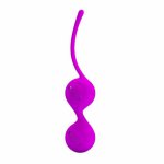Silikonowe kulki do ćwiczenia mięśni kegla pretty love fioletowy | 100% oryginał| dyskretna przesyłka