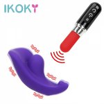 Ikoky, IKOKY Wearable Panty Vibrator Clitoral Stimulator Sex Toys For Women Bullet Remote Control G Spot 12 Frequency Sex Shop