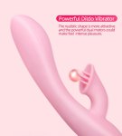 Telescopic Tongue Licking Dildo Vibrators Oral Sex Toys For Women  Vaginal Massager G-Spot Rabbit Vibrator Clitoris Stimulator