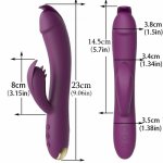 Dildo Vibrator for Women Heating Telescopic Rotation Vibrator Tongue Licking Clitoris G-spot Stimulator Adult Sex Toys for Women