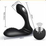Remote Control Vibrator Anal Plug Dildo Electric Shock Prostate Vibrating Massager Stimulator adult Anal Sex Toys For Men Women