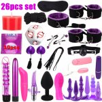 Sex toys for women fetish Adult SM Sex Love Game Toy Kit for Couples women bondage restraint dildo vibrator bdsm sex tools