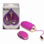 Usb Rechargeable 10 Speed Remote Control Wireless Vibrating Sex Love Eggs Vibrator Sex Toys For Women, Purple Black Erotic Toys