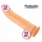 Female Toy Skin feeling Realistic Dildo soft material Huge Heating vibrator Masturbation Soft Flesh Dildo Realistic with Suction