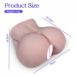 Male Masturbator Artificial Big Ass Anal Real Pocket Pussy Tight Vagina Adult Half Sex Doll Toys for Mens Masturbation Cup