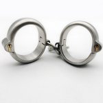 Metal Stainless Steel Bracelet Handcuffs Adult Games BDSM Torture Hand Cuffs Bondage Restraints Fetish Sex Toys For Couples
