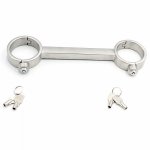 Stainless Steel Spreader Bar Bondage Sex Handcuffs Erotic Games For Adults Restraints Fetish Slave BDSM Torture Hand Cuffs