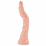 36cm Soft Silicone Anal Plug Realistic Dildo Auns Masturbator Female Male Prostate Massager Butt Clit Stimulator Anal Sex Toys